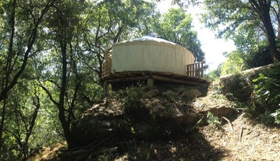 aanzicht yurt